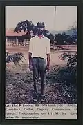 Display in Library dedicated to P.Srinivas at the Office of DCF, Kollegal, Chamarajanagar District, Karnataka.