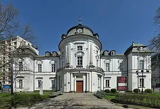 Pałac Przebendowskich Radziwiłłów w Warszawie elewacja zachodnia