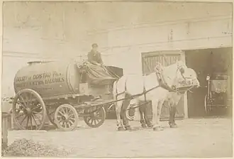 Alcohol tank wagon, France 1900s