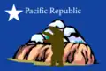 Digital reconstruction of the Pacific Republic flag, 1861 (based on description)[77]