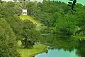 Image 6Painshill Park in Cobham has follies on natural, but landscaped slopes by part of the Mole disguised as ornamental lakes and the Great Cedar thought to be the largest Cedar of Lebanon in Europe. In the mid-north of the county. (from Portal:Surrey/Selected pictures)