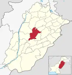 Map of Jhang District