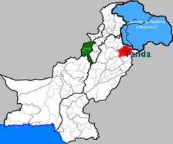 Pakistan - Tanda map