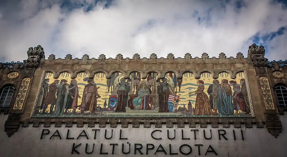 Mosaics for Palace of Culture in Târgu Mureș, Romania by Aladár Körösfői-Kriesch and Miksa Róth (1911–1913)