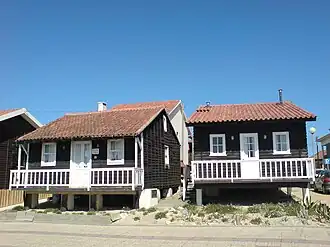 Typical fisherman house in Praia da Tocha