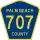County Road 707 marker