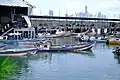 Fishing boats outside Mercado De Marisco Cinta Costera