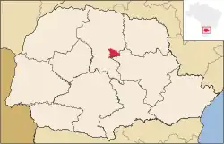 Location in Paraná