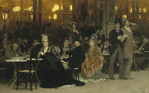 A Paris Cafe, Museum of Avant-Garde Art, Moscow (1875)