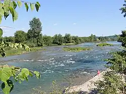 The lower course of the Sana