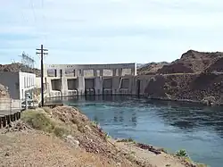 The Parker Dam as viewed from California