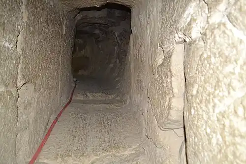 Passageway leading up to the tomb of Sneferu[clarification needed]