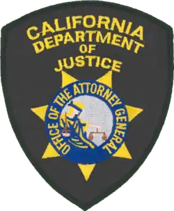 CA DOJ Shoulder Patch