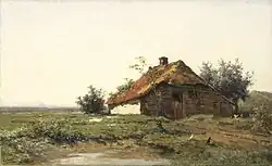 Farmhouse in an Open Field