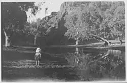 The waterhole at the southern side of the Gap, 1941