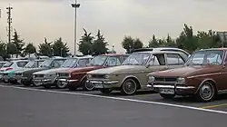 A Paykan gathering in Northern Tehran.