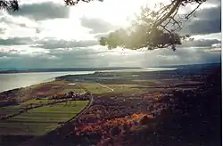 View from Cape Tourmente over Saint-Joachim's countryside