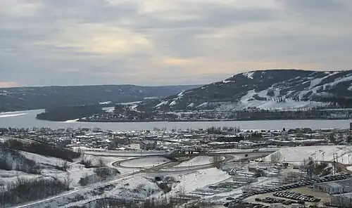 Peace River in winter