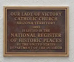 Our Lady of Victory Catholic Church marker