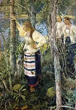 Maidens at the Headlands, 1895, from the 40th poem of Kalevala