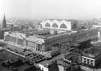 Image 21Pennsylvania Station, opened in 1910 (from History of New York City (1898–1945))