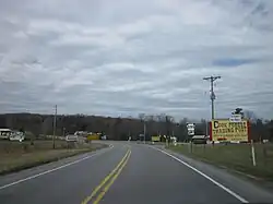 Intersection of PA 36 and PA 899 in Barnett Township