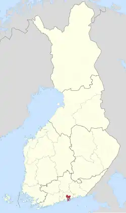 Location of Pernå in Finland