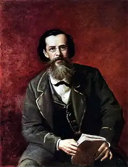 Portrait of Maykov by Vasily Perov