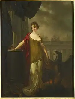 Portrait of Louise, Queen of Prussia by Peter Edward Stroehling