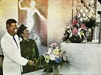 Plaek Pibulsonggram and La-iat Pibulsonggram in 1943