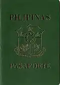 Green passport issued from May 1, 1995, to September 16, 2007.