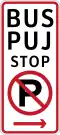 No parking, public utility jeepney stop