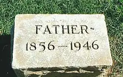 Grave-site of James Miller Creighton (1856–1946).