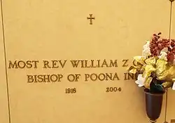 Crypt of Bishop William Zephyrine Gomes (1916–2004).