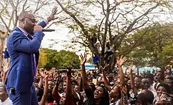 Phyzix in 2018 performing at the Polytechnic College