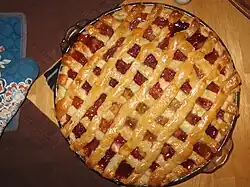 Strawberry rhubarb pie