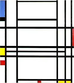 Image 41Piet Mondrian, "Composition No. 10" 1939–1942, De Stijl (from History of painting)