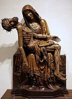 Late Gothic Pietà from Lubiąż in Lower Silesia, Poland, now in the National Museum in Warsaw