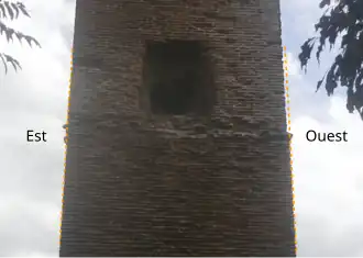 Eastward offset.[Note 2]