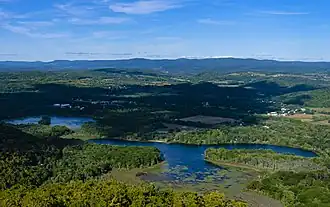 Pine Plains from the fire tower on Stissing Mountain to the southeast
