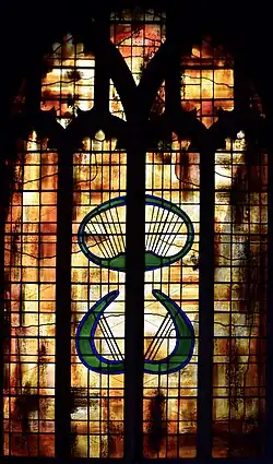 North aisle window by John Piper and Patrick Reyntiens (1963-1968)