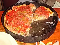 Chicago-style pizza
