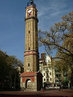 Torre del rellotge (Clock Tower), located in the Plaça de la Vila de Gràcia [ca]