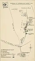 Plan of the last Skirmish at Donnington Castle during the First English Civil War