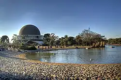 The Planetarium and the artificial lake in the foreground
