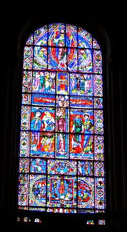 The Crucifixion Window from Poitiers Cathedral (second half of the 12th century)