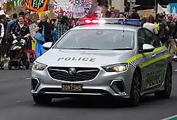 A local traffic enforcement Holden ZB Commodore