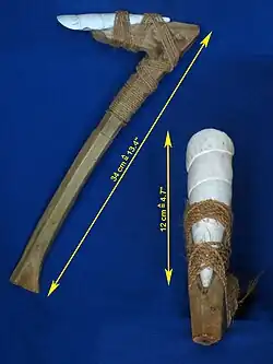 Polynesian adze (replica), bought 2019 in Yap