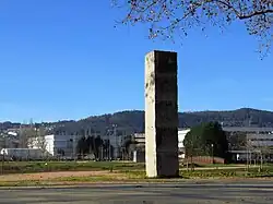 Untitled, granite menhir by Ulrich Rückriem