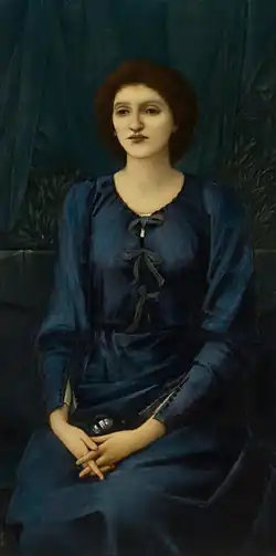 Portrait of Madeleine Deslandes by Edward Burne-Jones